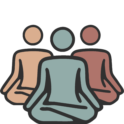 Meditation group icon